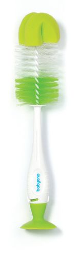 Szczotka do butelek i smoczków samostojąca z przyssawką i chowaną mini szczoteczką na Arena.pl