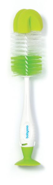 Szczotka do butelek i smoczków samostojąca z przyssawką i chowaną mini szczoteczką zdjęcie 1