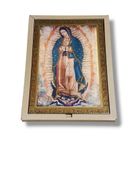Obraz 3D Matka Boża Z Guadalupe, Prestiżowy 28X19,5 Cm, Drewno 18 Mm