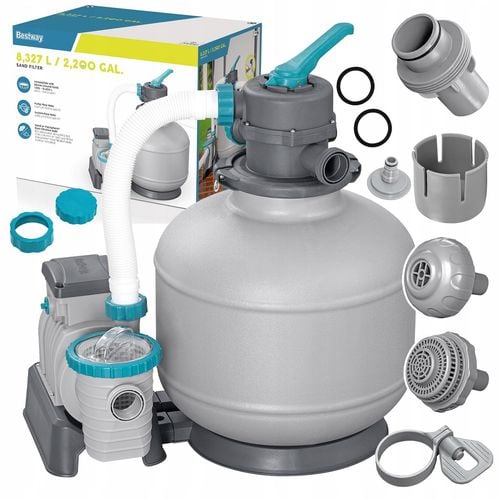 Pompa Piaskowa Filtr do Basenu 8327 l/h Bestway 58499 adapter i węże na Arena.pl