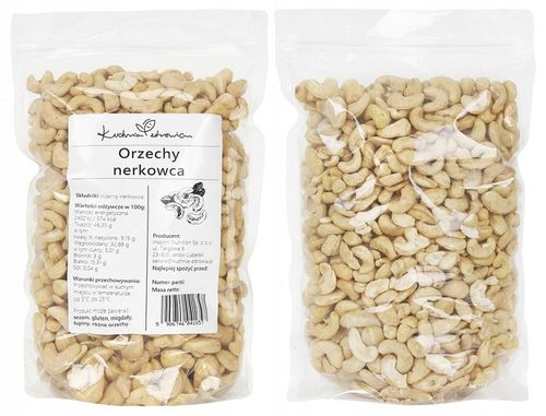 Orzechy nerkowca Całe KUCHNIA ZDROWIA 1KG na Arena.pl