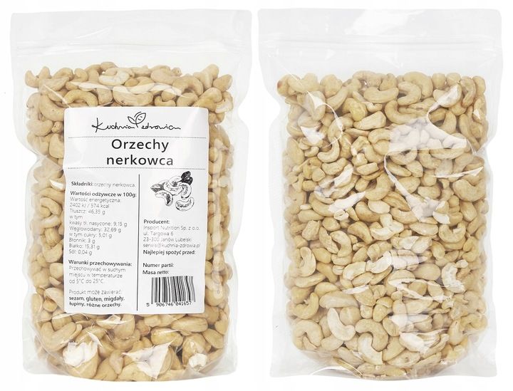 Orzechy nerkowca Całe KUCHNIA ZDROWIA 1KG zdjęcie 3