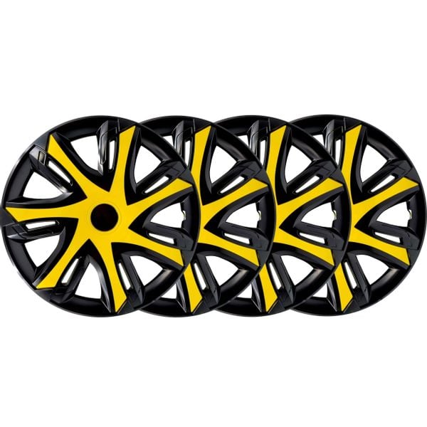 4x Kołpaki 14 ŻÓŁTY TUNING zdjęcie 2