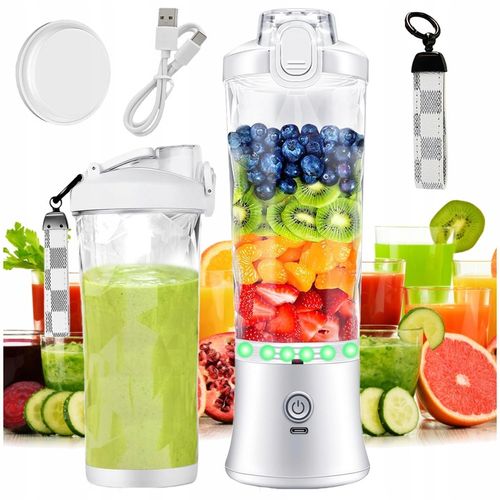 BEZPRZEWODOWY PRZENOŚNY BLENDER TURYSTYCZNY 600ML do Smoothie do Koktajli na Arena.pl