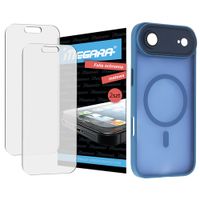 2x folia ochronna do iphone 17 air matowa + magsafe etui niebieskie tpu