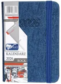 Kalendarz 2026 A7 Tygodniowy Rock, Szafirowy