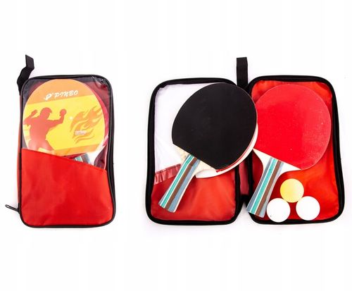 PALETKI DO PING PONGA PIŁECZKI ZESTAW W ETUI na Arena.pl