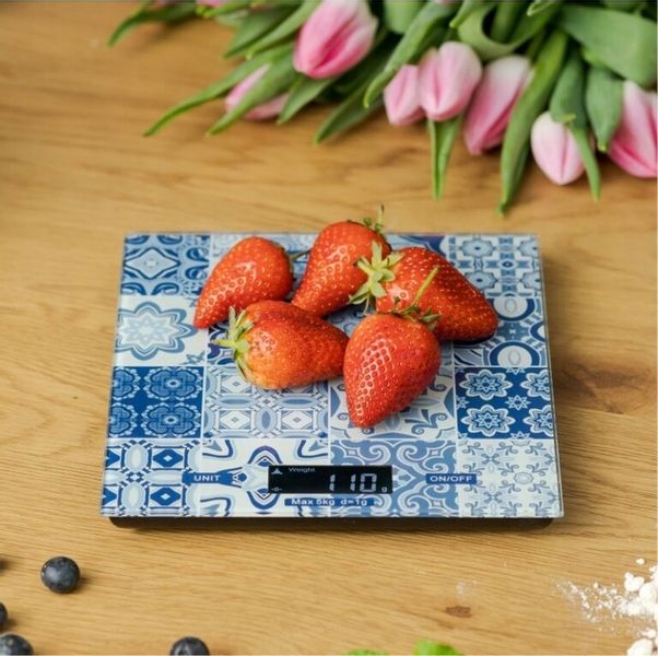 Waga kuchenna elektroniczna ZELMER ZKS1100C 5 kg LCD szkło wzór zdjęcie 4