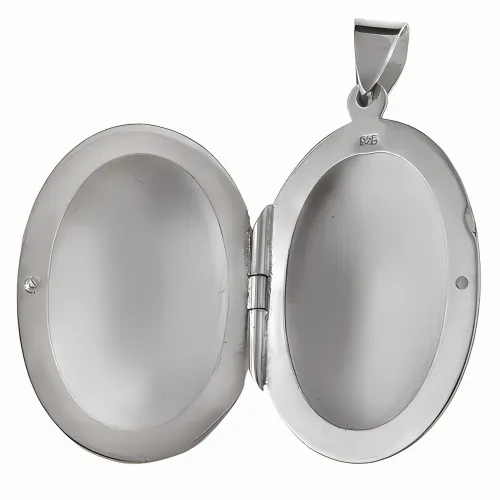 ELEGANCKI OWALNY SREBRNY OTWIERANY WISIOREK SEKRETNIK PUZDERKO WZOREK WZÓR na Arena.pl