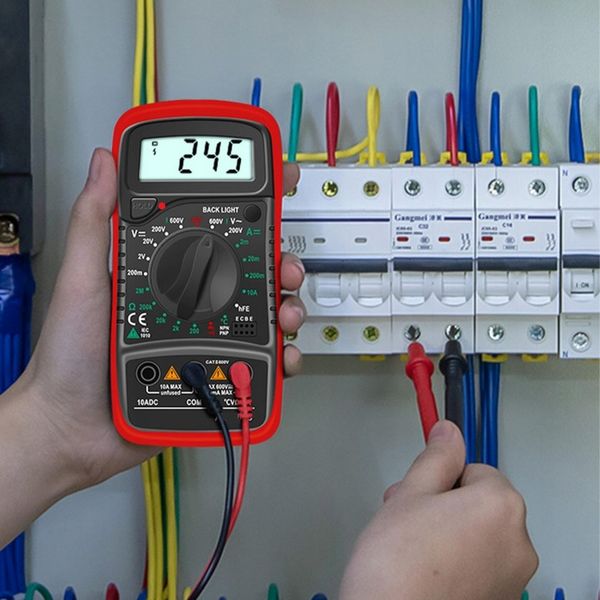 MULTIMETR MIERNIK PRĄDU CYFROWY ELEKTRYCZNY LCD zdjęcie 3