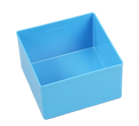 Pojemnik magazynowy, warsztatowy 108x108x63 mm. Niebieski