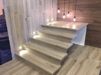 Grube 4 cm płytki na schody z kapinosem 100x30 DĄB