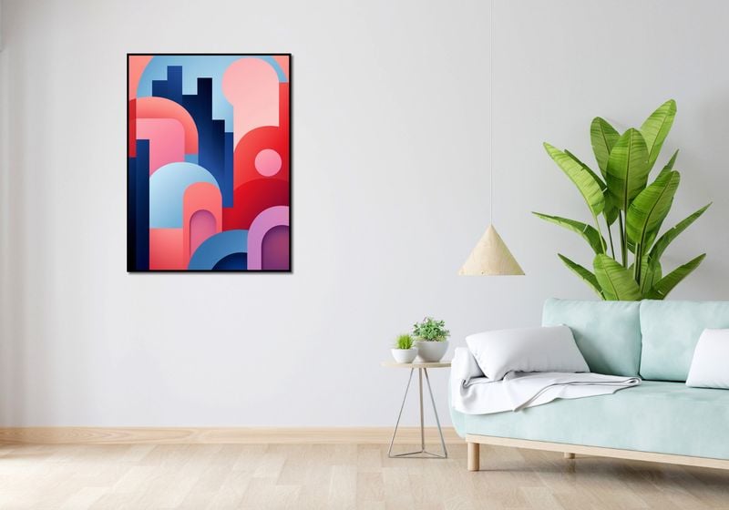 Plakat 75x100cm Miasto Kolorów zdjęcie 4