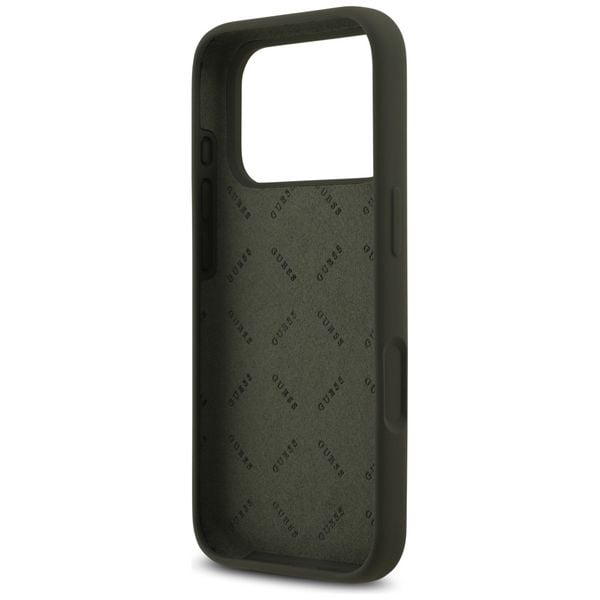 etui guess silicone big 4g script do     iphone 17 pro max khaki zdjęcie 7