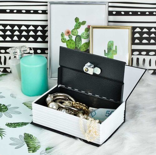 sejf - kasetka ukryta w książce 24x15,5x5,5cm na Arena.pl