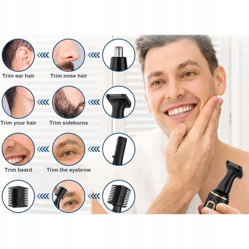 TRYMER DO NOSA I USZU BRWI WĄSÓW BRODY DEPILATOR WŁOSÓW GOLARKA USB 3 na Arena.pl