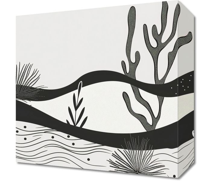 Obraz 30x30cm Ogród przy Nocy zdjęcie 1