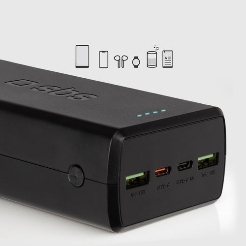 powerbank 30000 mah usb-c usb-a - czarny na Arena.pl