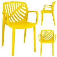 Krzesło ogrodowe TEREV plastikowe na TARAS balkon MOCNE do ogród OCHRONA UV