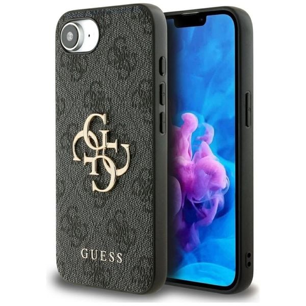Etui Guess 4G Big Logo do iPhone 16e czarny zdjęcie 1