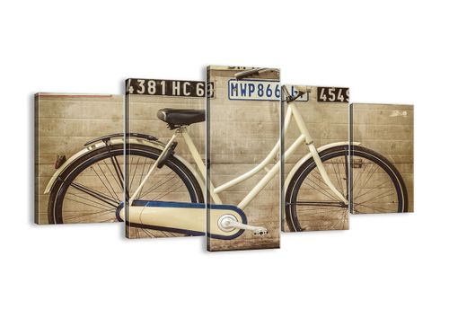 Obraz Na Płótnie - Rower Mur Tablica - 160X85 Cm - Ea160X85-3764 na Arena.pl