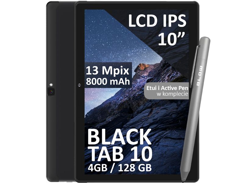 Tablet BLOW BlackTAB10 4/128GB 4G LTE etui rysik zdjęcie 1