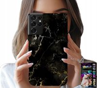 ETUI DO SAMSUNG GALAXY S21 Ultra - KAMIENNE ELEGANCKIE WZORY FUTERAŁ CASE