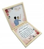 Prezent na ślub Skrzynka na pieniądze DEDYKACJA