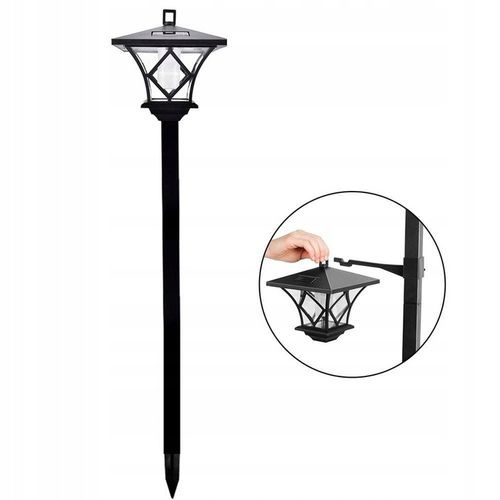 LAMPA SOLARNA LED LATARNIA OGRODOWA 150cm SŁUPEK na Arena.pl