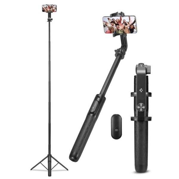 SPIGEN S560W BLUETOOTH SELFIE STICK TRIPOD BLACK zdjęcie 1