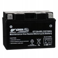 Akumulator motocyklowy GROM GT12A-BS YT12A-BS 12V 10Ah 180A