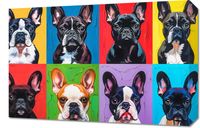 Obraz 60x40cm Buldogi Francuskie