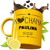 Złoty Kubek Premium Dla Pauliny Na Urodziny Na Prezent Z Nadrukiem Z Nadruk