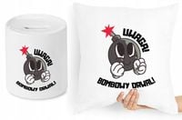 Dla Drwala Zestaw Poduszka + Skarbonka Prezent Z Nadrukiem Ze Zdjęciem