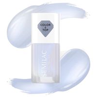 SEMILAC Top i lakier klasyczny do paznokci 2in1 BLUE HOLO GLAZED 7ml
