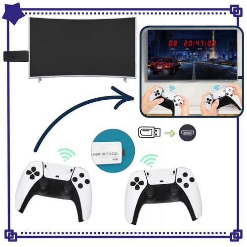 Przenośna konsola RETRO do gier do telewizora dla dzieci 20000 gier na Arena.pl