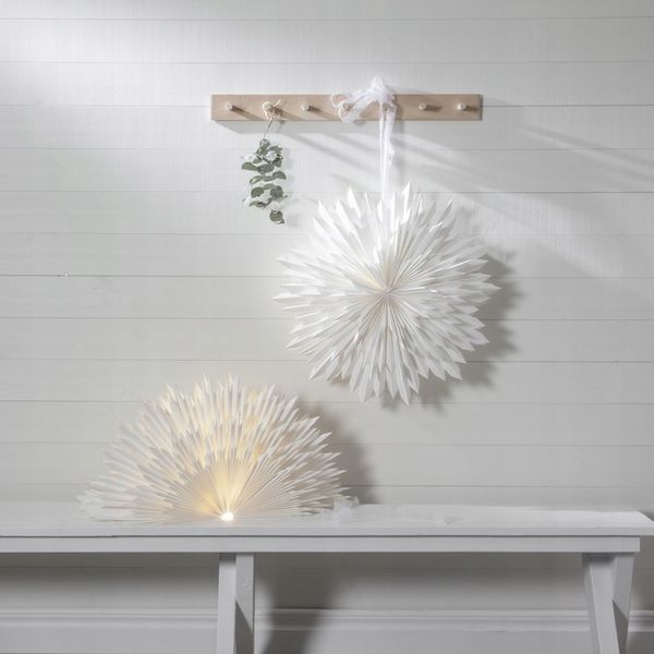 Gwiazda wisząca biała ICE 70 cm zdjęcie 14