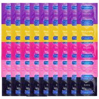 WIELKI ZESTAW PREZERWATYWY PASANTE MIX klasyczne cienkie grube 100 SZTUK