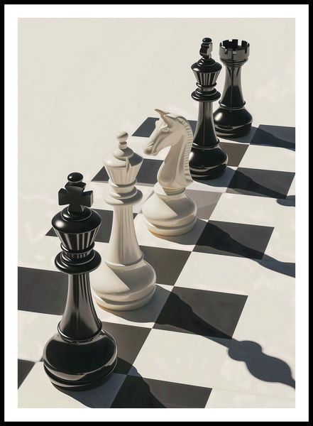 Plakat 64x90cm Szach i Mat zdjęcie 3