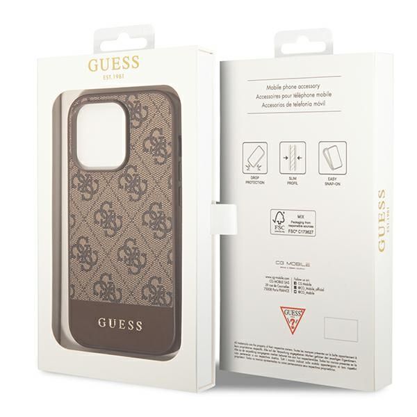 Etui Guess do iPhone 14 Pro, Brązowy zdjęcie 8