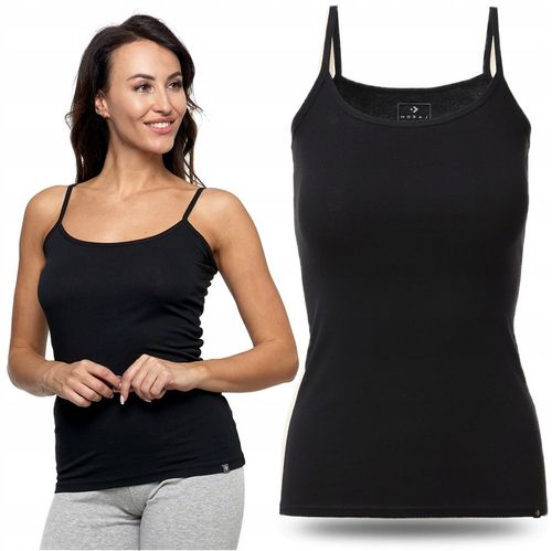 TOP DAMSKI Dopasowany Koszulka Gładka Bez Rękawów Podkoszulka MORAJ XL na Arena.pl