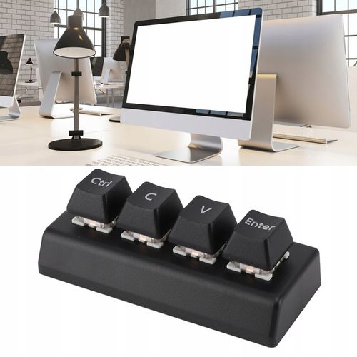 PROGRAMOWALNA KLAWIATURA MECHANICZNA USB 4 KLAWISZE MINI na Arena.pl
