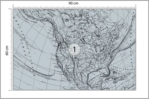 Fototapeta Stara Mapa Flizelina 368x254 na Arena.pl