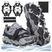 MOCNE RACZKI NA BUTY 32 KOLCE NAKŁADKI ŁAŃCUCHY TURYSTYCZNE ŚNIEG