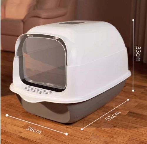 Kuweta dla kota z pochłaniaczem zamykana z łopatką Zestaw otwarta na Arena.pl