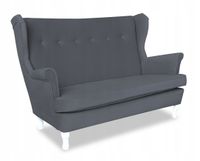 Sofa kanapa uszak Ari skandynawska nie rozkładana Family Meble szary welur