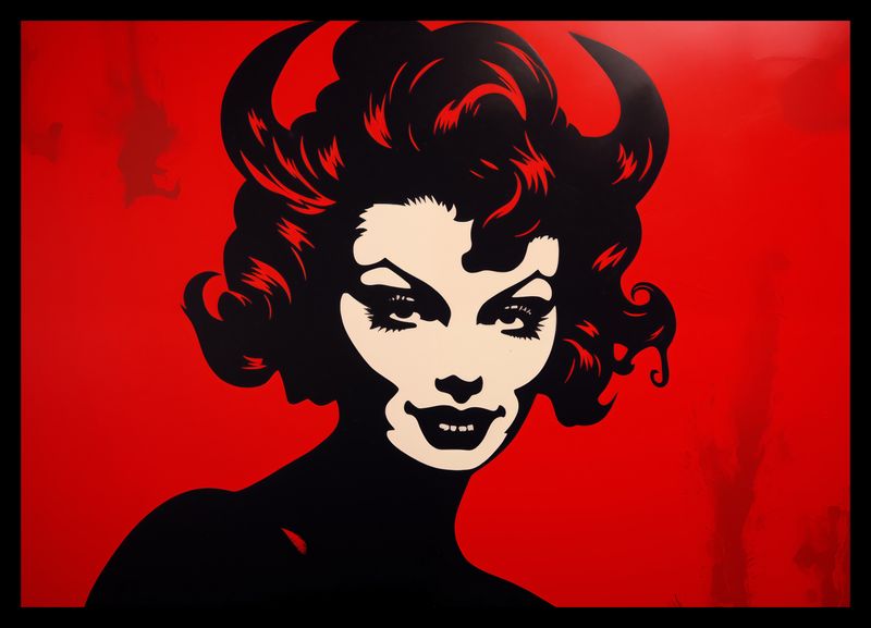 Plakat 42x29,7cm Czerwona Diablica zdjęcie 2