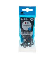 Śruba 6 x 20mm metryczny skok gwintu 8 szt. łeb kulisty fra