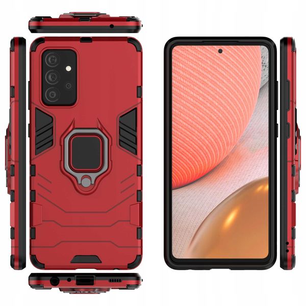 Spacecase X-Ring Galaxy A72 5G Czerwony zdjęcie 4