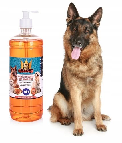 Olej z Łososia dla psa 1l Golddog na Arena.pl